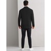 Lars Amadeus Men's Lightweight Ruffle Shawl Collar Draped Open Front Cardigan - 3 of 4