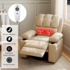 Electric Power Recliner Chair with Heat and Massage, Cup Holders, Extra Wide 26.8" Rocking Recliner for Living Room - 4 of 4
