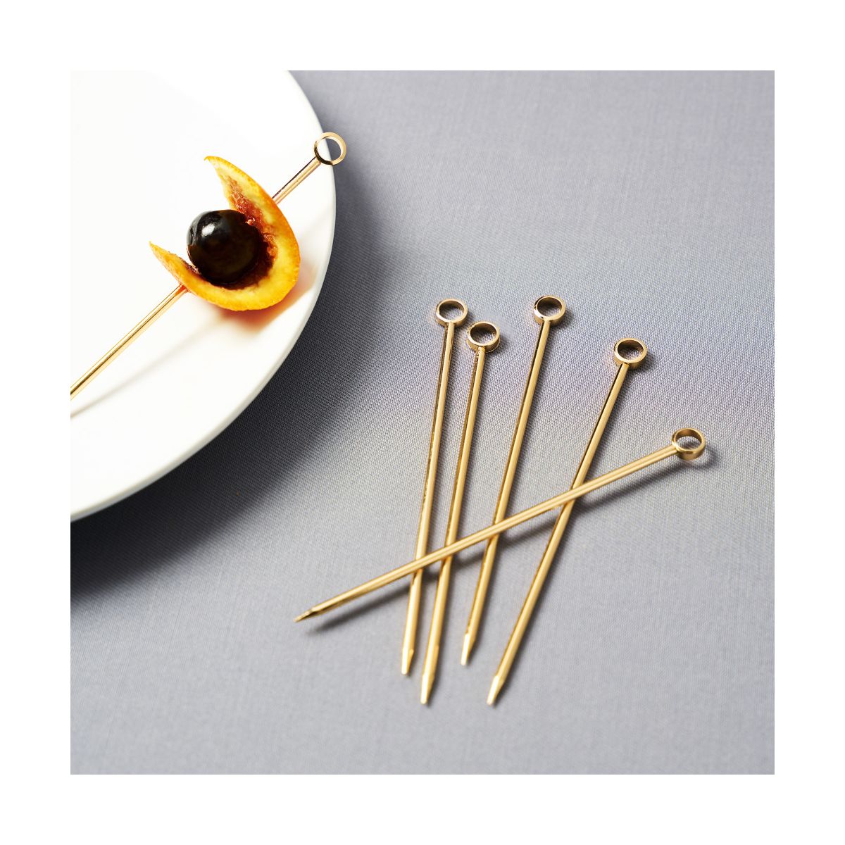 Viski Cocktail Picks, Set of 6 Stainless Steel - thumbnail 7