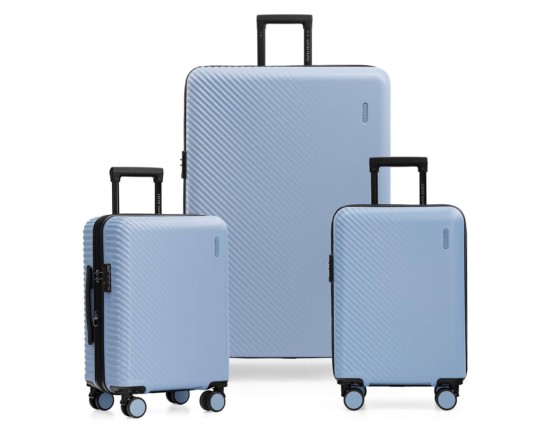 Travel Select Bridgetown 3pc Hardside Spinner Nestable Luggage Set - Blue