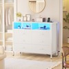 Aheplus Dresser for Bedroom with LED Lights and Power Outlets - 4 of 4