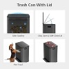 2x8 Gallon Dual Kitchen Trash Can with Soft-Close Lid, Step Garbage Can with Removable Inner Bucket, 60 Liter Stainless Steel Waste Container - 3 of 4