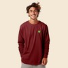 Dalix Alien Embroidered Cotton Classic Fit Long Sleeve Crewneck Tee Shirt Mens - 3 of 4