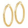 Black Bow Jewelry 3mm Twisted Textured Round Hoops in 10k Yellow Gold, 40mm (1 1/2 Inch) - 2 of 4