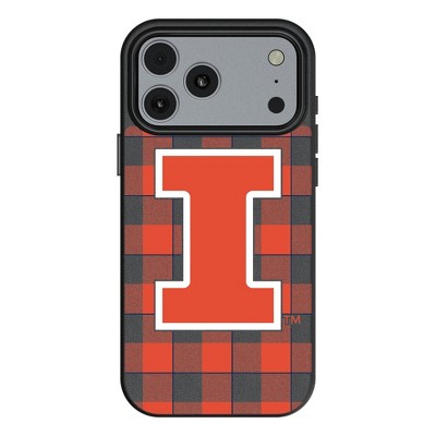 NCAA Big Ten Universities Plaid MagSafe Compatible Cell Phone Case for Apple iPhone 17 Series