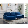 MAYEERTY 102" Convertible Sectional Sofa Solid Wood & Iron Frame, Removable Washable Covers, Anti-Slip Feet, 3 Colors - 3 of 4