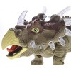 JuzToys Walking Triceratops Dinosaur Toy With Lights And Sounds, Green - 2 of 4