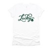 Simply Sage Market Cursive Lucky Clover  Short Sleeve Tee - 2 of 4