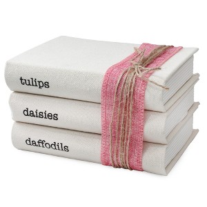 AuldHome Design Faux Book Stack: 3pc Set Decorative Book Tower for DIY Crafts and Home Decor - 1 of 4