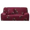 PiccoCasa Stretch Sofa Cover Floral Printed Couch Slipcover for Sofas with One Pillowcase - 4 of 4