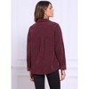 INSPIRE CHIC Women's Button Down Long Sleeve Pointed Collar Corduroy Shirts - 3 of 4
