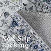 Washable Area Rug for Bedroom Vintage Low Pile Carpet Non-Slip Stain-Resistant No-Shedding Distressed Orange Dining Rugs - 3 of 4