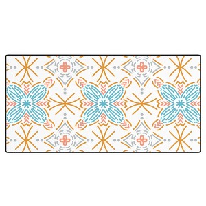 Marta Barragan Camarasa Mosaic boho desert colors D Desk Mat -Deny Designs - 1 of 4