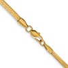 Chisel Stainless Steel Polished Yellow IP-plated 3.9mm 18" Herringbone Chain Necklace - 4 of 4
