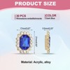 Unique Bargains Button Charms Jewelry Making Craft Acrylic Rhinestones 30 Pcs - 2 of 4