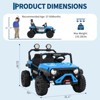 7AH Battery Electric Vehicles with Remote Control, 24V Kids Toddler Ride on Truck-4WD, 3 Speeds, LED Lights, MP3, Kids Ride On Toy for Boy Girls 3-10 - 4 of 4