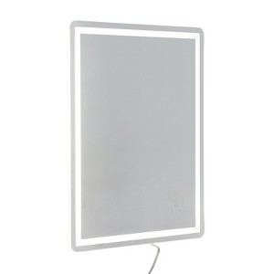 VEVOR LED Bathroom Mirror, 28" x 36" LED Bathroom Vanity Mirror, Stepless 3 Colors Temperature Dimmable Bathroom Mirror, Wall Mounted, White - 1 of 4