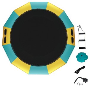 Infans 12FT Inflatable Water Bouncer Splash Padded Water Trampoline - 1 of 4