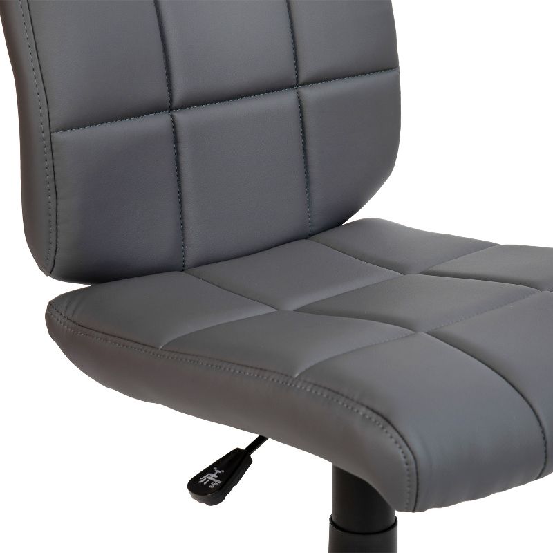 Emma and Oliver Mid-Back Quilted Vinyl Swivel Task Office Chair, 5 of 11