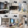 TALOYA 22 in. Indoor Black Small Ceiling Fan with Light and Remote, Reversible DC Motor and Blades - 4 of 4