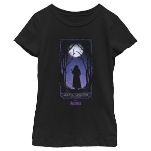 Girl's Marvel: Agatha All Along Harkness Card T-Shirt - 1 of 4