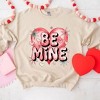 Simply Sage Market Women's Graphic Sweatshirt Be Mine Pink Heart - 3 of 4