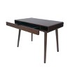 57" Modern Writing Desk with Drawer, Minimalist Wood Office Table for Home Workspace or Bedroom -3irtyhousy - 3 of 4