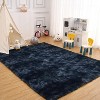 Luxurious Faux Fur Shag Rug – Thick, Soft, Non-Slip, Cozy Carpet for Home Decor, Nursery, and Living Room Tie-Dye - 3 of 4