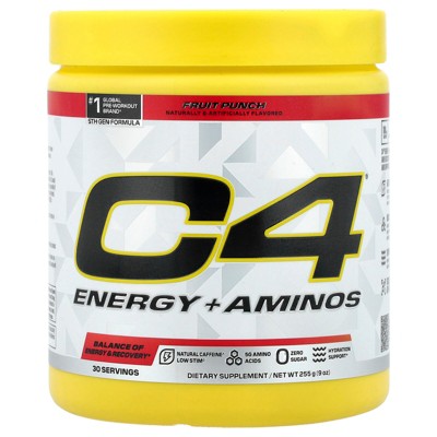 C4 / Cellucor C4® Energy + Aminos, Fruit Punch, 9 oz (255 g)