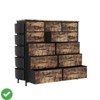 Dresser for Bedroom,Fabric Storage Tower w/ 12 Drawers Storage Drawers Fabric Storage Tower Chest of Drawers - 2 of 4