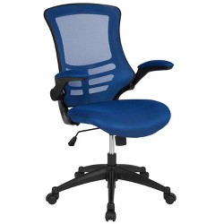 Flash Furniture Mid-Back Black Mesh Ergonomic Drafting Chair with Adjustable Foo 