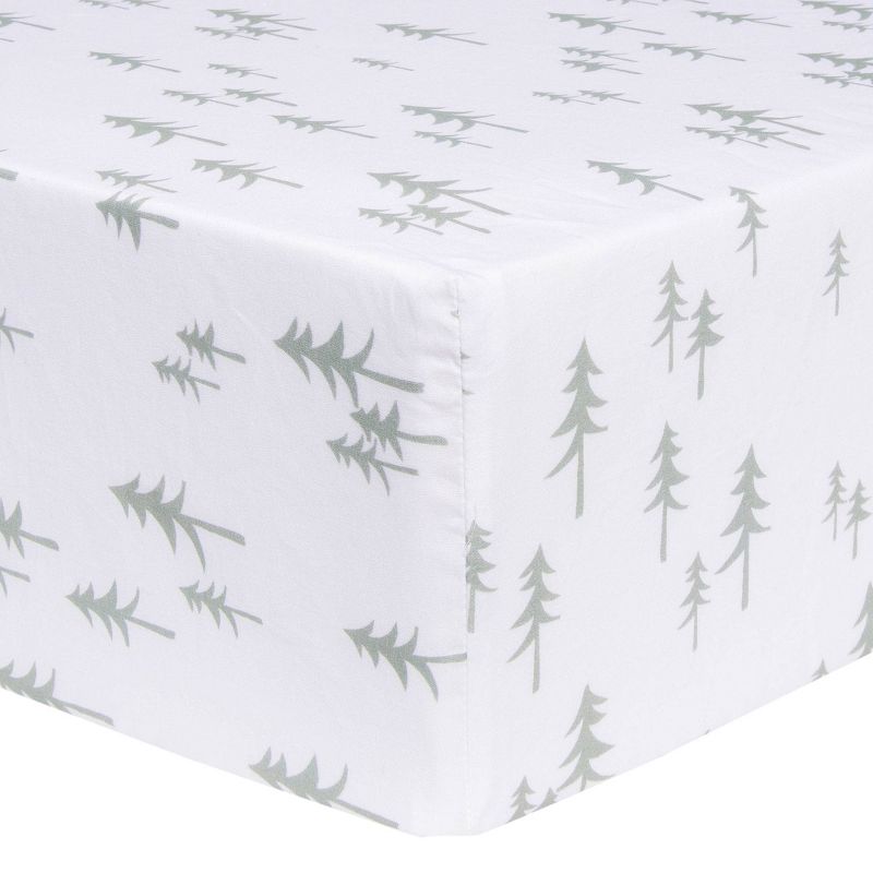 Trend Lab Fitted Crib Sheet - Mountain Baby, 1 of 6