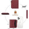FATMOON Women's Wallets - RFID Blocking PU Leather Wallets for Women - Perfect for Travel, Everyday Carry | Secure Card Slots & Coin Pocket - 3 of 4