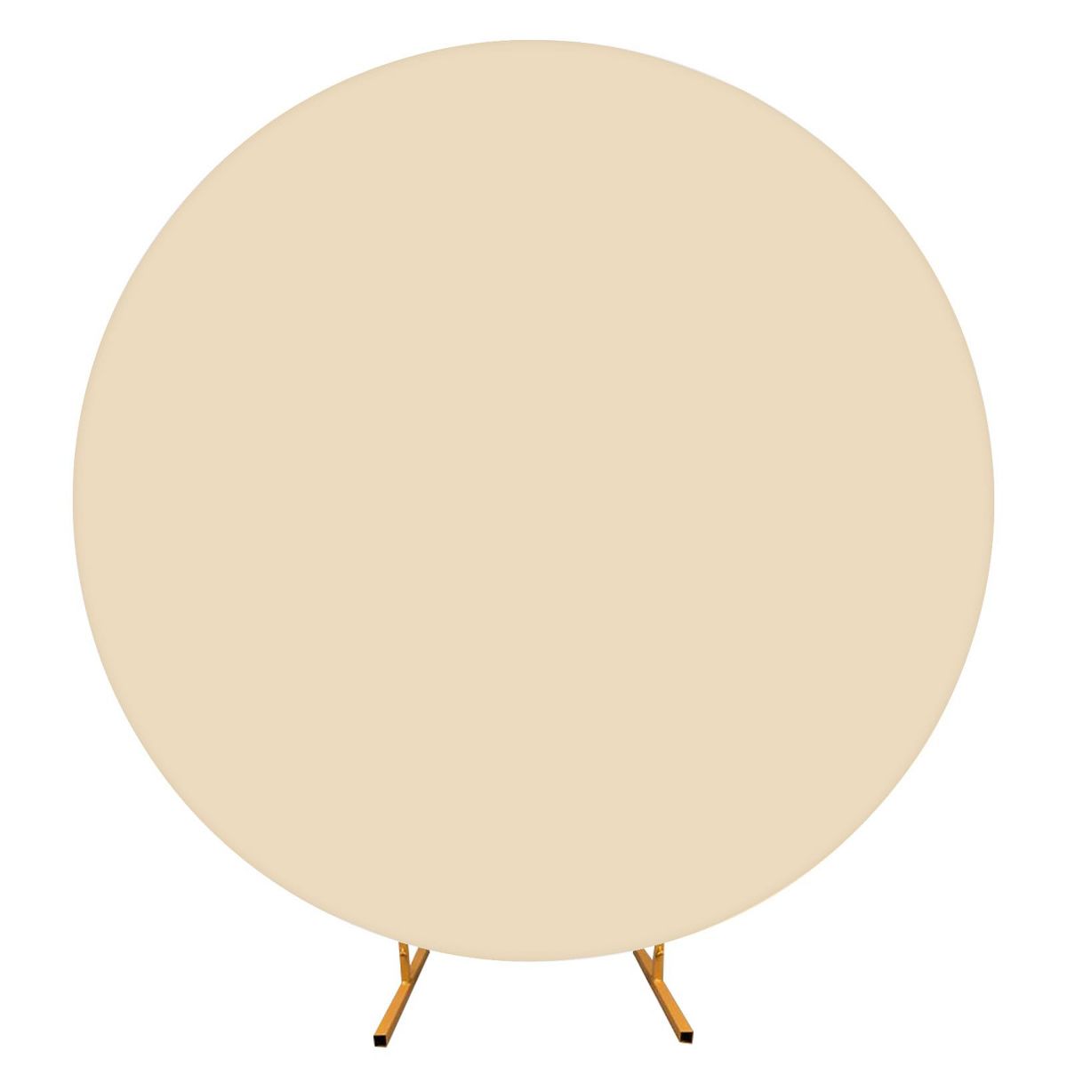 Round Arch Backdrop Cover, 6 ft/6.5 ft/7.2 ft Circle Arch Stand, Smooth Touch, Multipurpose Wedding Arched Background Set for Birthday Party - thumbnail 8