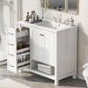 Whisen Bathroom Vanity with Sink, Freestanding Vanity with Drawers, cabinet and Open shelf - 3 of 4