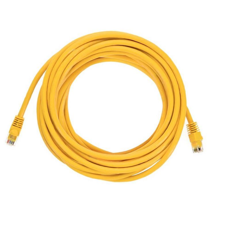 Monoprice Cat5e Ethernet Patch Cable - 25 Feet - Yellow | Network Internet Cord - RJ45, Stranded, 350Mhz, UTP, Pure Bare Copper Wire, 24AWG, 4 of 7