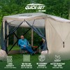 CLAM Quick-Set Escape 12 x 12 Foot Portable Pop Up Camping Outdoor Gazebo 6 Sided Canopy Shelter + 2 Pack of Wind and Sun Panels - 4 of 4