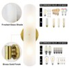 Claxy Modern Brass 2-Light Cylinder Sconce Lighting Set of 2 - 4 of 4