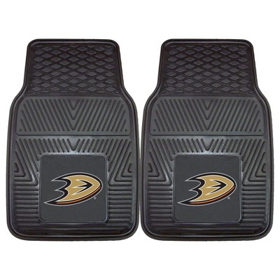 NHL Anaheim Ducks Vinyl Car Mat Set - 2pc