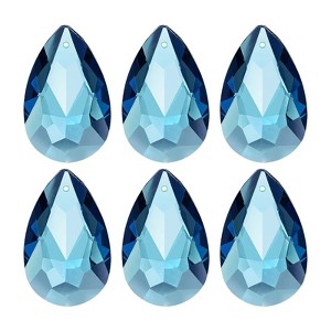Unique Bargains DIY Hanging Grid K9 Crystal Pendant Oval beads 6 Pcs - 1 of 4