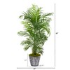 Nearly Natural 63-in Areca Palm Artificial Tree in Decorative Planter UV Resistant (Indoor/Outdoor) - 2 of 2