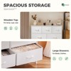 NicBex Dresser for Bedroom,Chest of Drawers with Fabric Bins and Black Metal Handles Design,Fabric Storage Dressers for Bedroom - 4 of 4