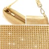 Bling Evening Clutch Bag for Women Lady Girl Bride Rhinestone Purse For Prom Cocktail Party Wedding Engagement, Gold - 4 of 4