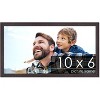 PosterPalooza | Photo Size Textured Brown Picture Frame - UV Acrylic, Foam Board Backing, Hanging Hardware - 2 of 4