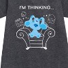 - Blue's Clues & You! - Blue's Thinking Chair Graphic Short Sleeve Fleece Dress - 2 of 3