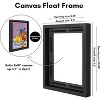 Americanflat 8x10 Canvas Floating Frame with Adhesive Strips Included - Vertical and Horizontal Floating Frame for Artwork - Black - 3 of 4