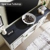 SinCiDo Farmhouse TV Stand, 66 Inch Rustic Media Console for 75 Inch TV, Barn Door Storage Cabinet & Entertainment Center for Living Room - 4 of 4