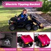 24V 2 Seater Ride on Car Dump Truck, 4WD Powerful Kids UTV w/2.4G Remote, 3 Adjustable Speed, Bluetooth Music, Spring Suspension - 3 of 4