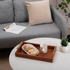 Cheung's Coran Wooden Rectangle Tray Gold Metal Handles - 3 of 4