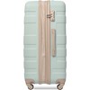 Gulches Luggage Sets, ABS Hardshell 3pcs Clearance Luggage Hardside Lightweight  Suitcase sets Spinner Wheels with TSA Lock 20"24"28", Grey Green - 3 of 4